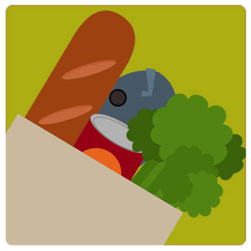 4. When you go grocery-shopping what do you usually buy?